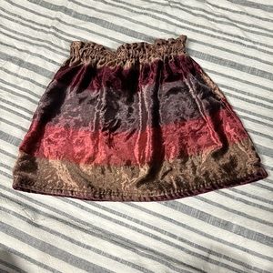 Crushed velvet girls skirt, sz 6/7